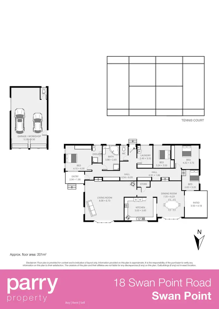 Floorplan of Homely house listing, 18 Swan Point Road, Swan Point TAS 7275