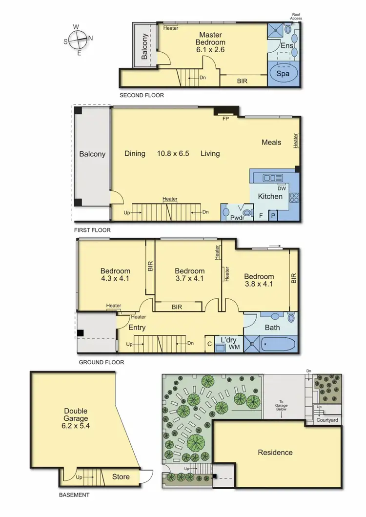 Floorplan of Homely townhouse listing, 2/113 Esplanade, Williamstown VIC 3016