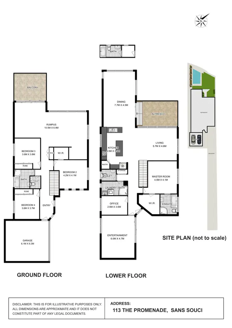 Floorplan of Homely house listing, 113 The Promenade, Sans Souci NSW 2219