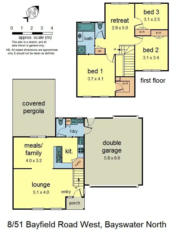 Floorplan of Homely unit listing, 8/51 Bayfield Road West, Bayswater North VIC 3153