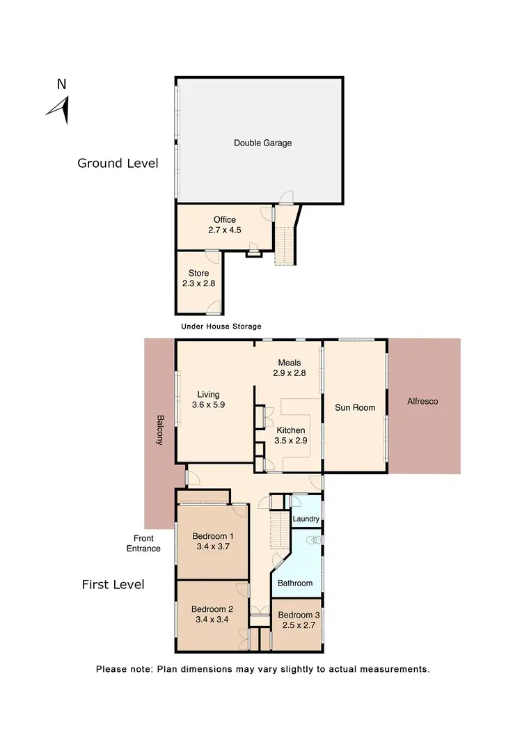 Floorplan of Homely house listing, 35 Clunes Road, Creswick VIC 3363
