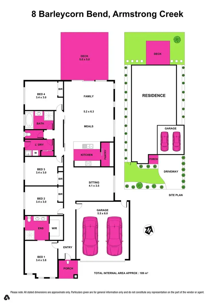 Floorplan of Homely house listing, 8 Barleycorn Bend, Armstrong Creek VIC 3217
