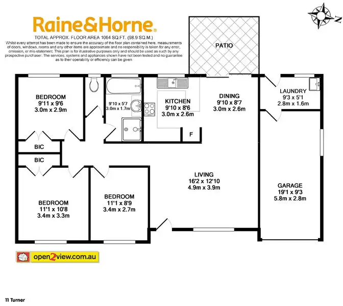 Floorplan of Homely house listing, 11 Turner Street, Mollymook NSW 2539