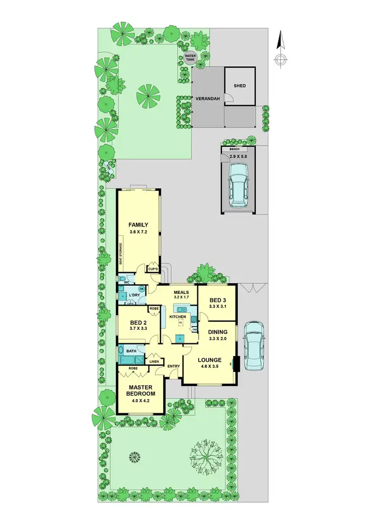 Floorplan of Homely house listing, 44 Shaw Street, Niddrie VIC 3042