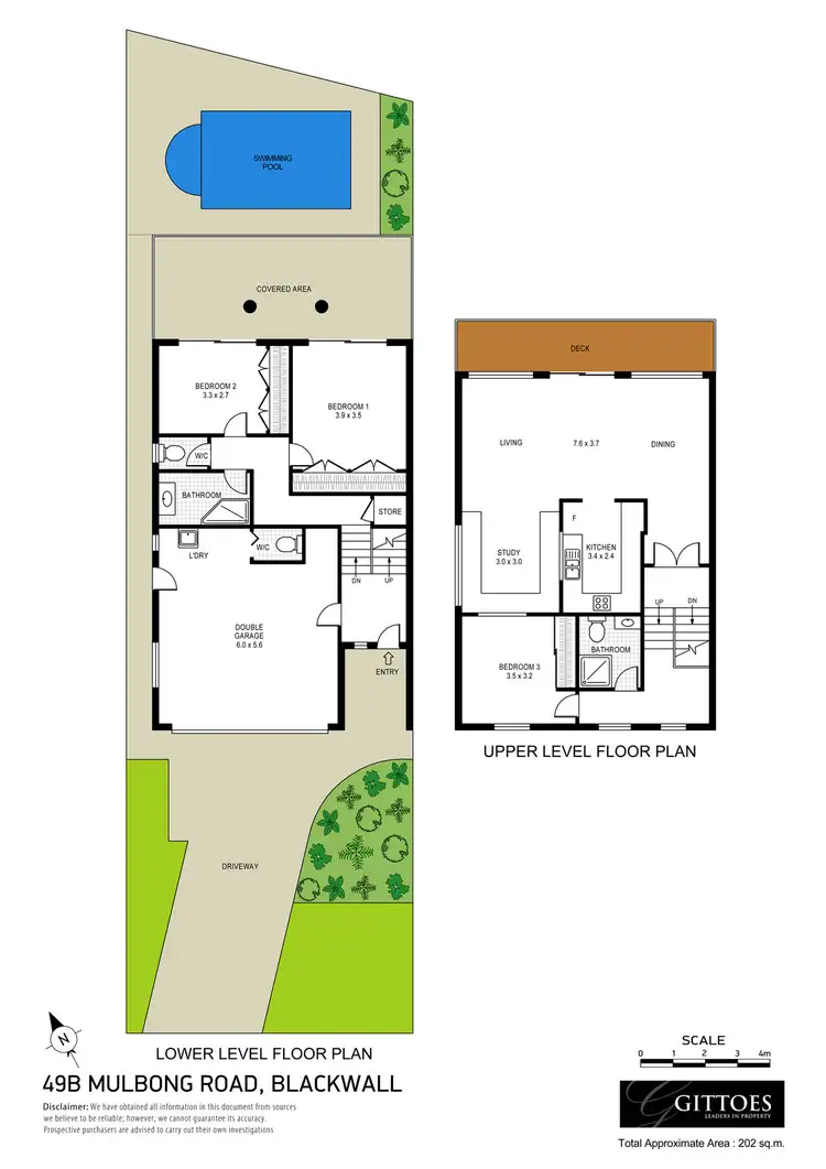 Floorplan of Homely semi-detached listing, 49B Mullbong Road, Blackwall NSW 2256