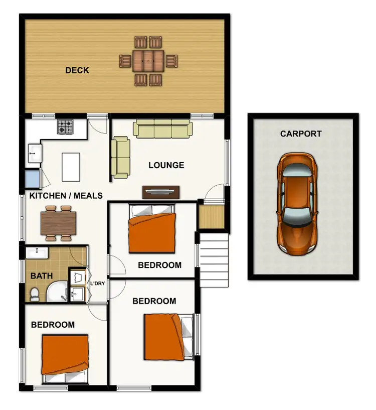 Floorplan of Homely house listing, 42 Azalea St, Inala QLD 4077
