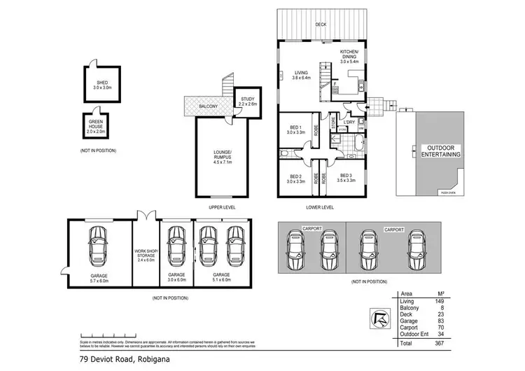 Floorplan of Homely house listing, 79 Deviot Road, Robigana TAS 7275