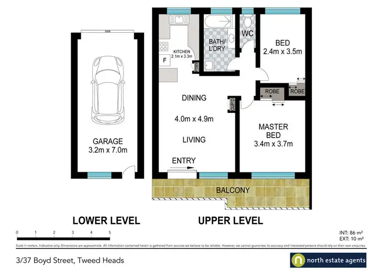 Floorplan of Homely unit listing, 3 / 37 Boyd Street, Tweed Heads NSW 2485