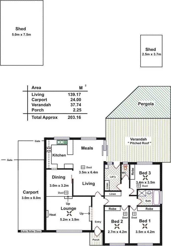 Floorplan of Homely house listing, 25 Bright Terrace, Gawler East SA 5118