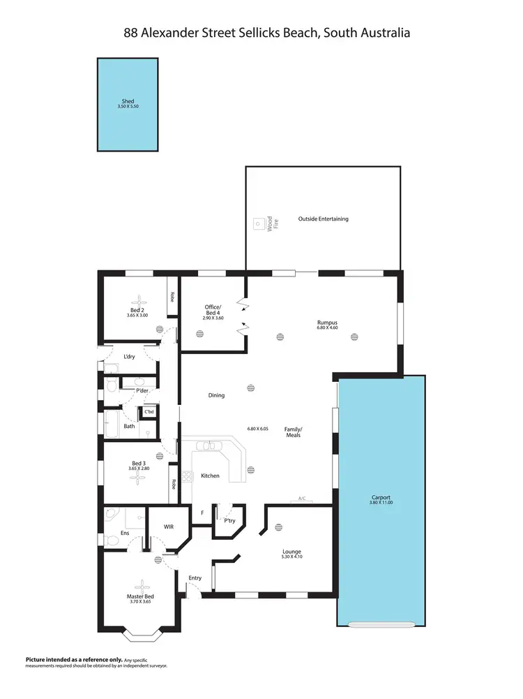 Floorplan of Homely house listing, 88 Alexander Street, Sellicks Beach SA 5174