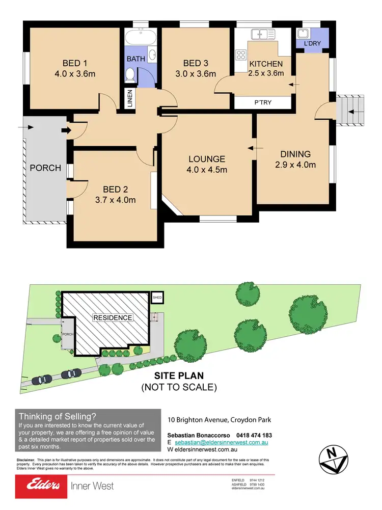 Floorplan of Homely house listing, 10 Brighton Avenue, Croydon Park NSW 2133