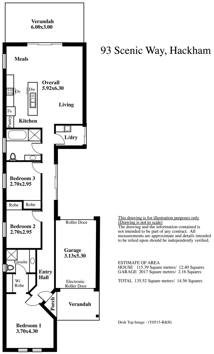 Floorplan of Homely house listing, 93 Scenic Way, Hackham SA 5163