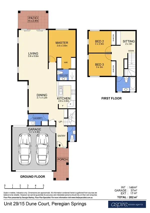 Floorplan of Homely townhouse listing, 29/15 Dunes Court, Peregian Springs QLD 4573