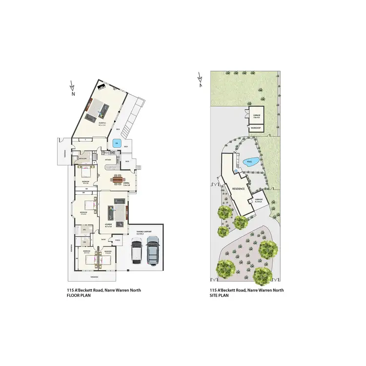 Floorplan of Homely house listing, 115 A'Beckett Road, Narre Warren North VIC 3804