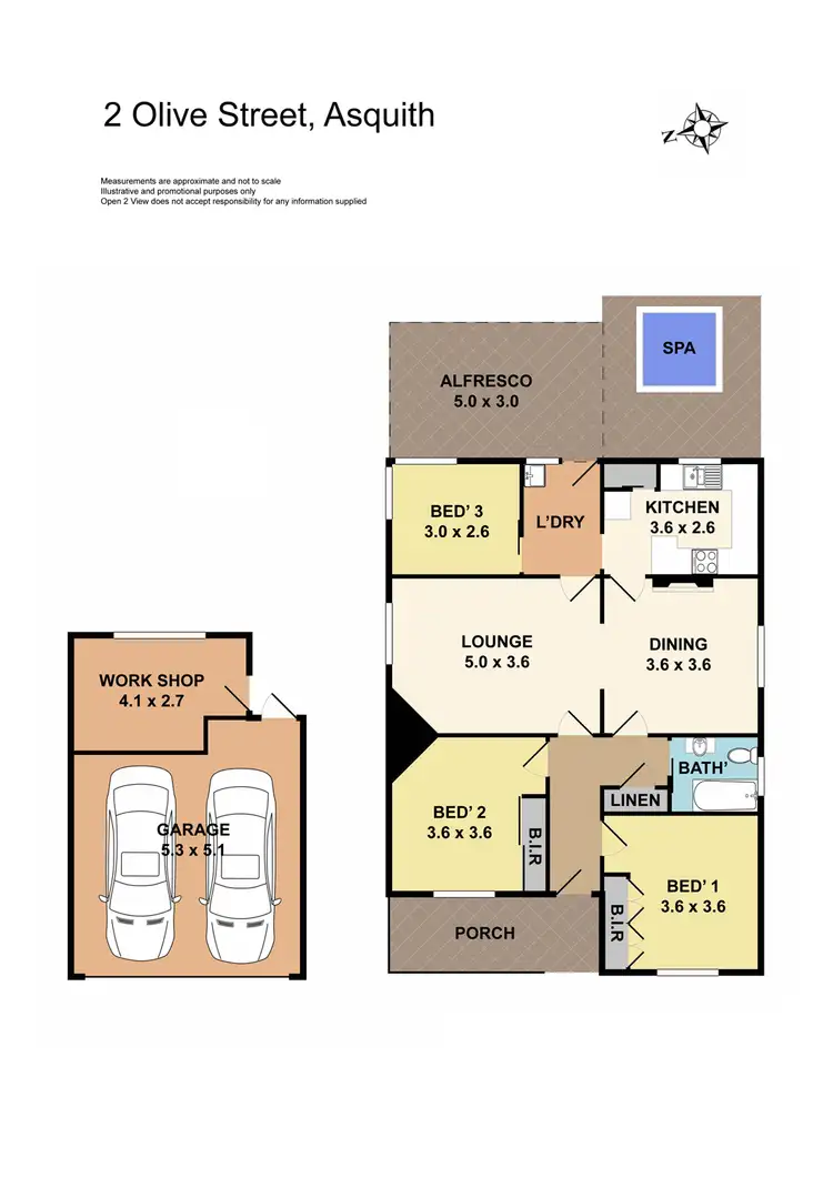 Floorplan of Homely house listing, 2 Olive Street, Asquith NSW 2077