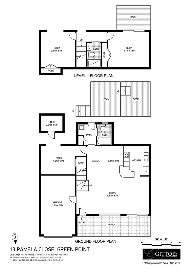Floorplan of Homely house listing, 13 Pamela Close, Green Point NSW 2251