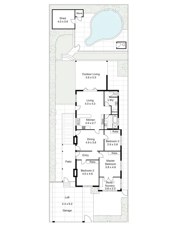 Floorplan of Homely house listing, 77 Curtin Avenue, Cottesloe WA 6011