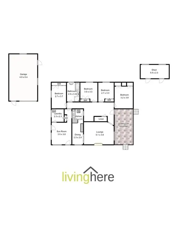 Floorplan of Homely house listing, 20 Grubb Street, Mowbray TAS 7248