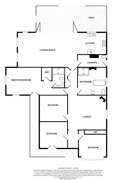 Floorplan of Homely house listing, 35 King Street, Lorn NSW 2320