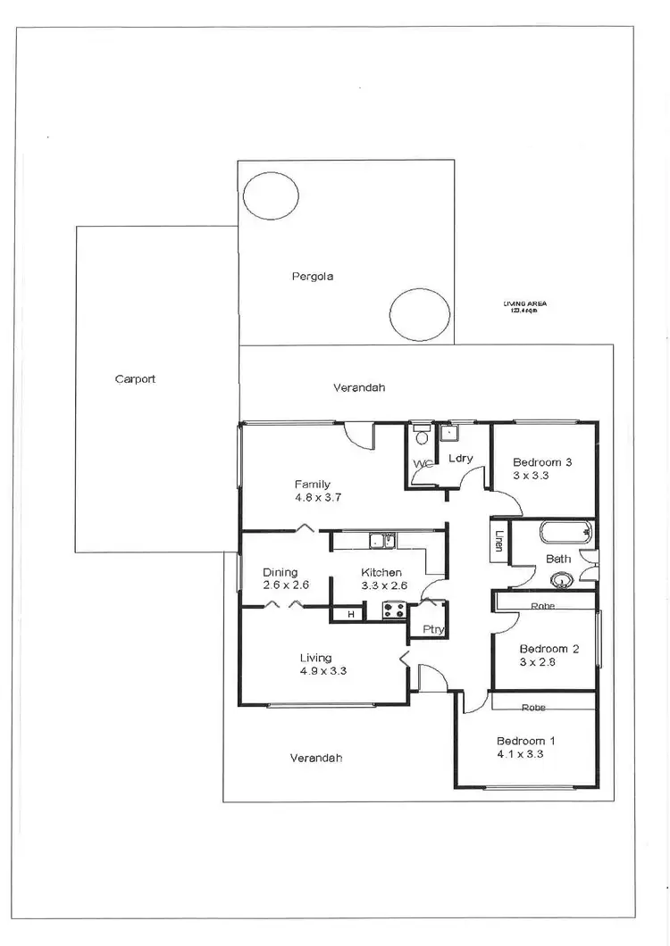 Floorplan of Homely house listing, 13 Streeter Avenue, Glossop SA 5344