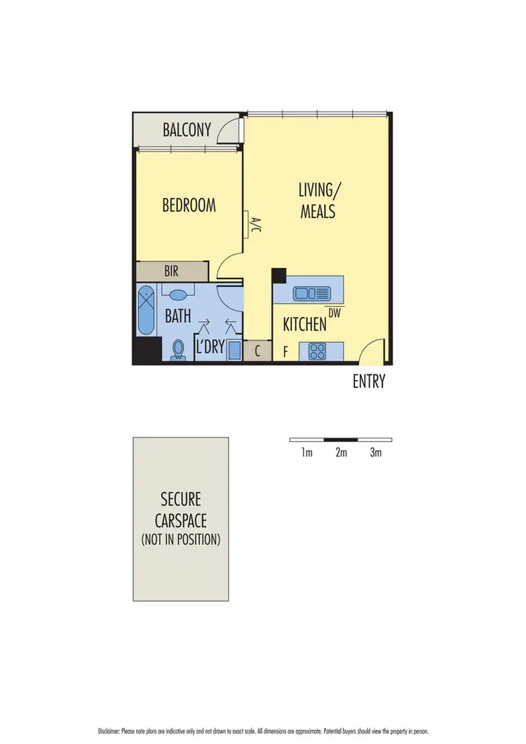 Floorplan of Homely apartment listing, 412/28 Bank Street, South Melbourne VIC 3205