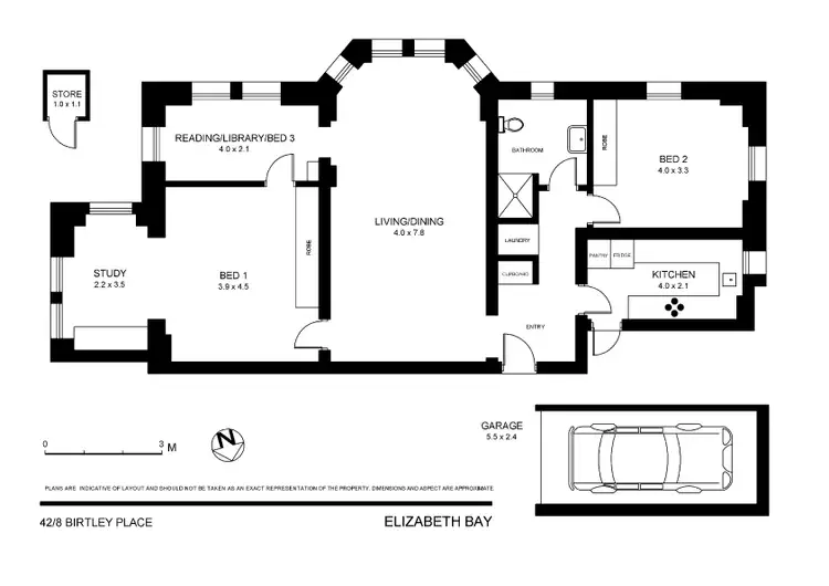 Floorplan of Homely apartment listing, 42/8 Birtley Place, Elizabeth Bay NSW 2011