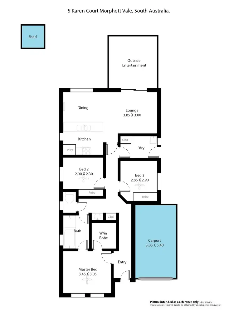 Floorplan of Homely house listing, 5 Karen Court, Morphett Vale SA 5162