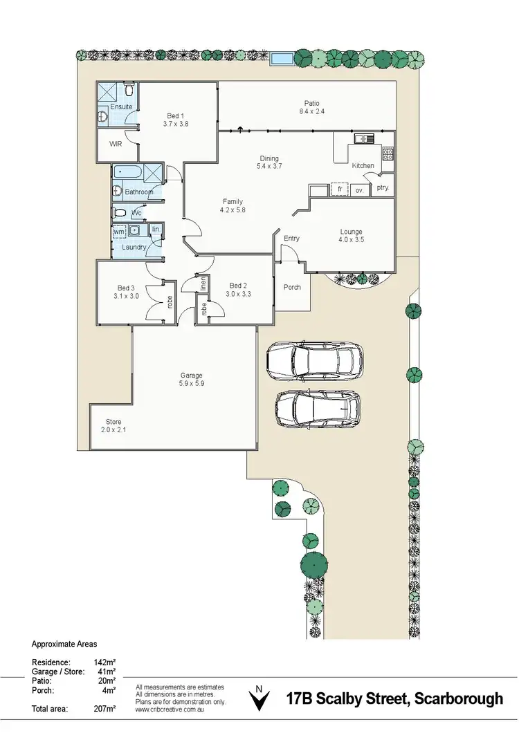 Floorplan of Homely house listing, 17B Scalby Street, Scarborough WA 6019