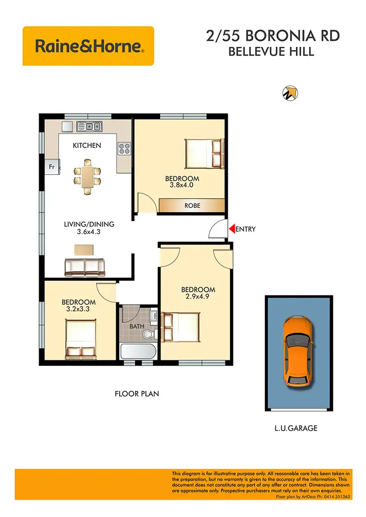 Floorplan of Homely apartment listing, 2/55 Boronia Road, Bellevue Hill NSW 2023
