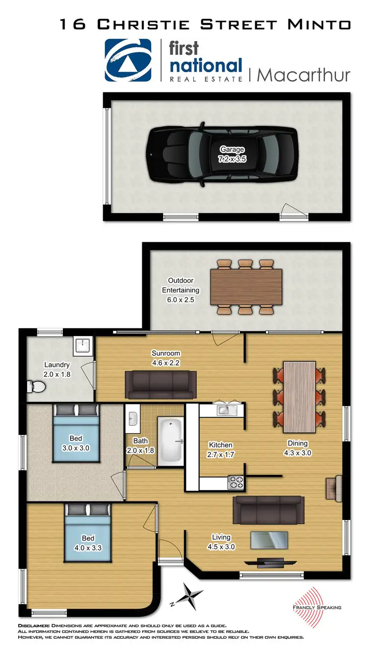Floorplan of Homely house listing, 16 Christie Street, Minto NSW 2566