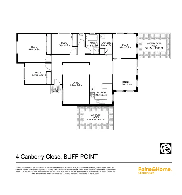 Floorplan of Homely house listing, 4 Canberry Close, Buff Point NSW 2262