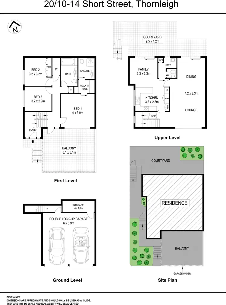 Floorplan of Homely townhouse listing, 20/10-14 Short Street, Thornleigh NSW 2120