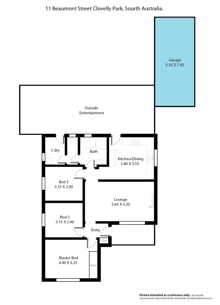 Floorplan of Homely house listing, 11 Beaumont Street, Clovelly Park SA 5042