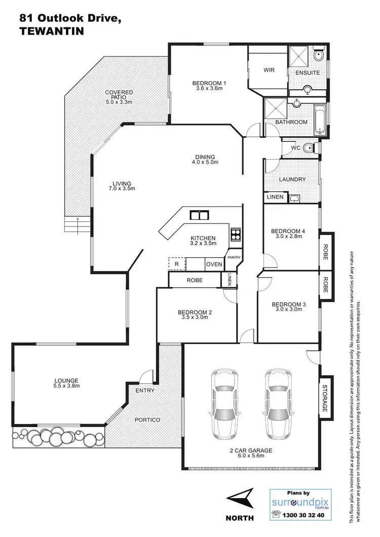 Floorplan of Homely house listing, 81 Outlook Drive, Tewantin QLD 4565