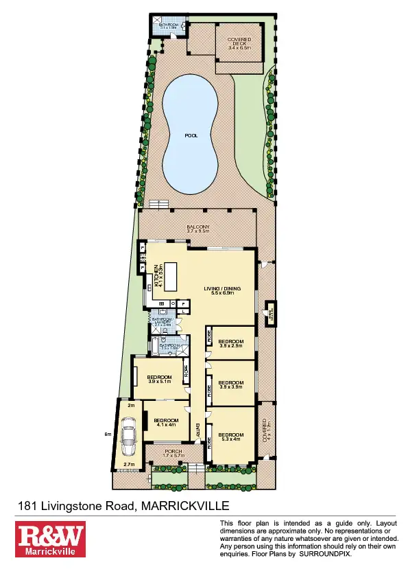 Floorplan of Homely house listing, 181 Livingstone Road, Marrickville NSW 2204