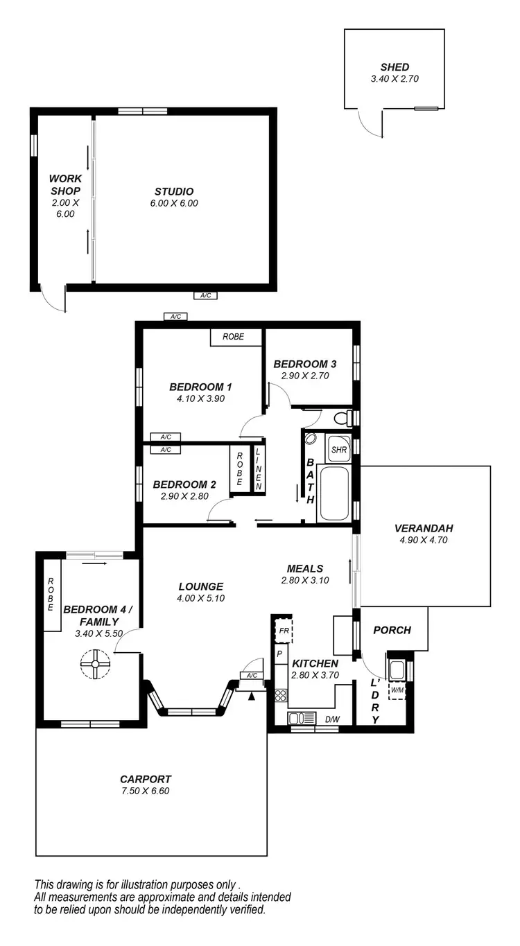Floorplan of Homely house listing, 13 Harcourt Tce, Modbury SA 5092