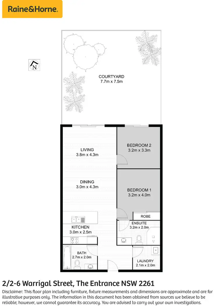 Floorplan of Homely apartment listing, 2/2-6 Warrigal Street, The Entrance NSW 2261