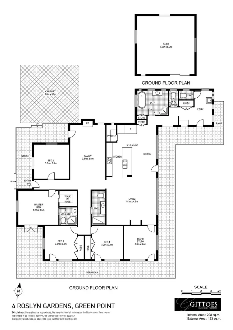 Floorplan of Homely house listing, 4 Roslyn Garden, Green Point NSW 2251