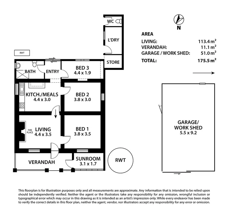 Floorplan of Homely house listing, 2 Orana Street, Milang SA 5256