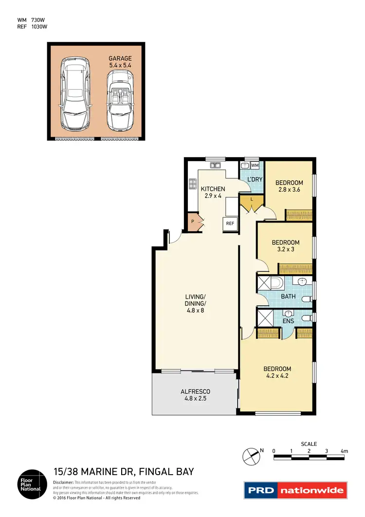 Floorplan of Homely apartment listing, 15/38 Marine Drive, Fingal Bay NSW 2315