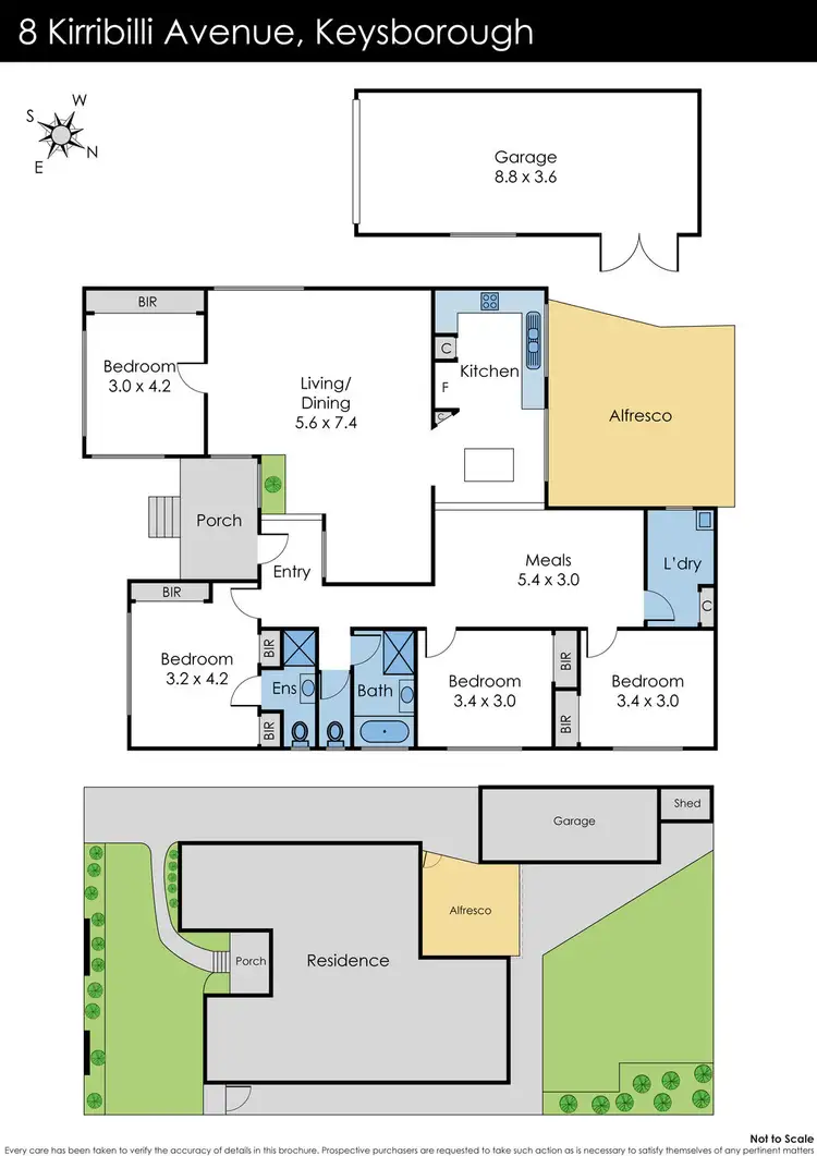 Floorplan of Homely house listing, 8 Kirribilli Avenue, Keysborough VIC 3173