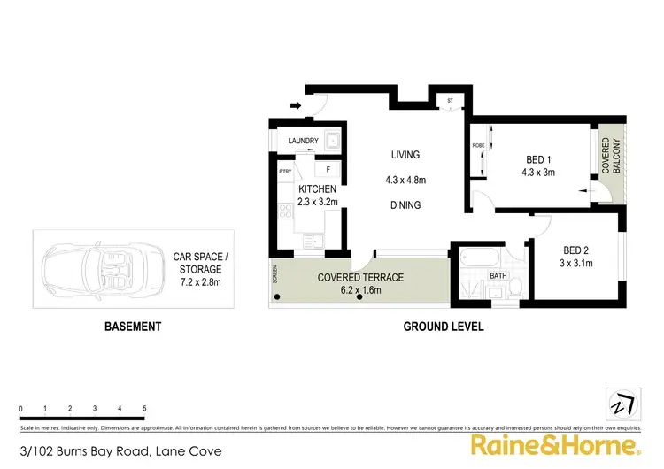 Floorplan of Homely apartment listing, 3/102 Burns Bay Road, Lane Cove NSW 2066