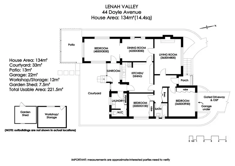 Floorplan of Homely house listing, 44 Doyle Avenue, Lenah Valley TAS 7008