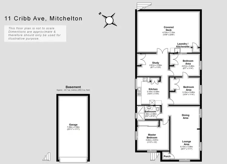 Floorplan of Homely house listing, 11 Cribb Avenue, Mitchelton QLD 4053