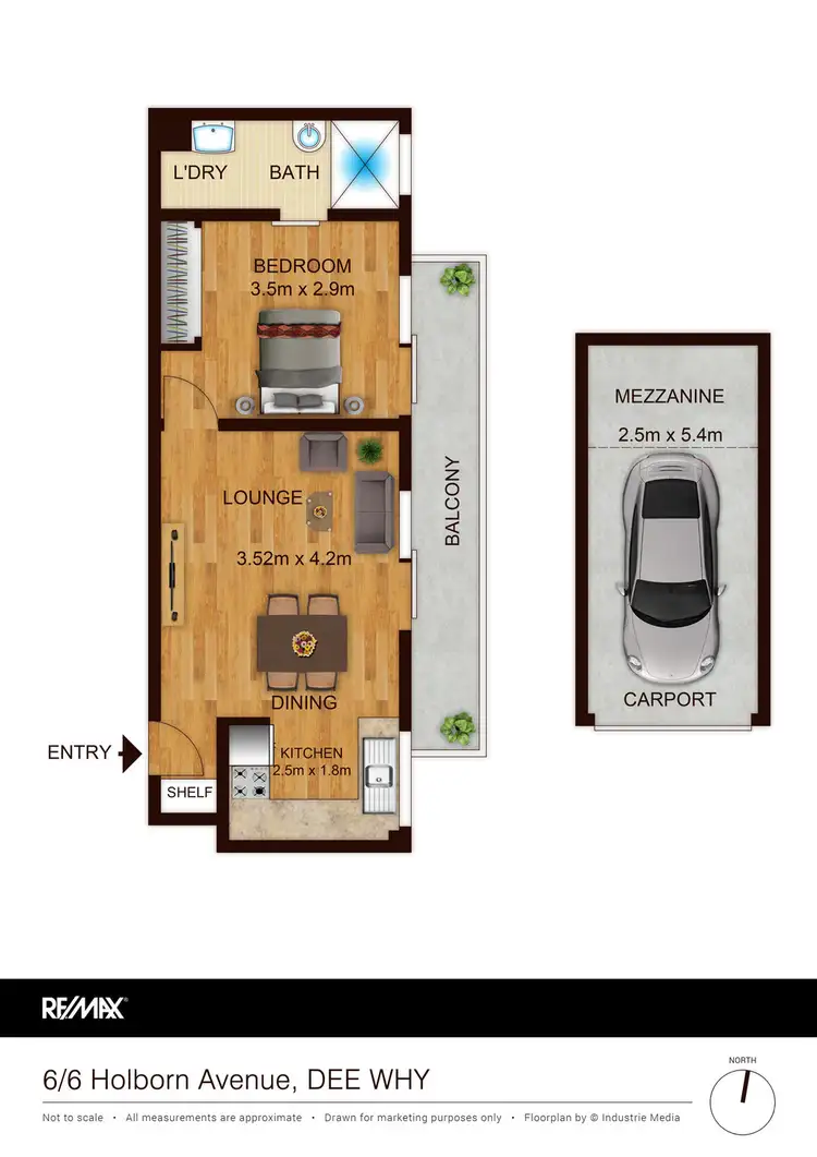 Floorplan of Homely unit listing, 6/6 Holborn Ave, Dee Why NSW 2099