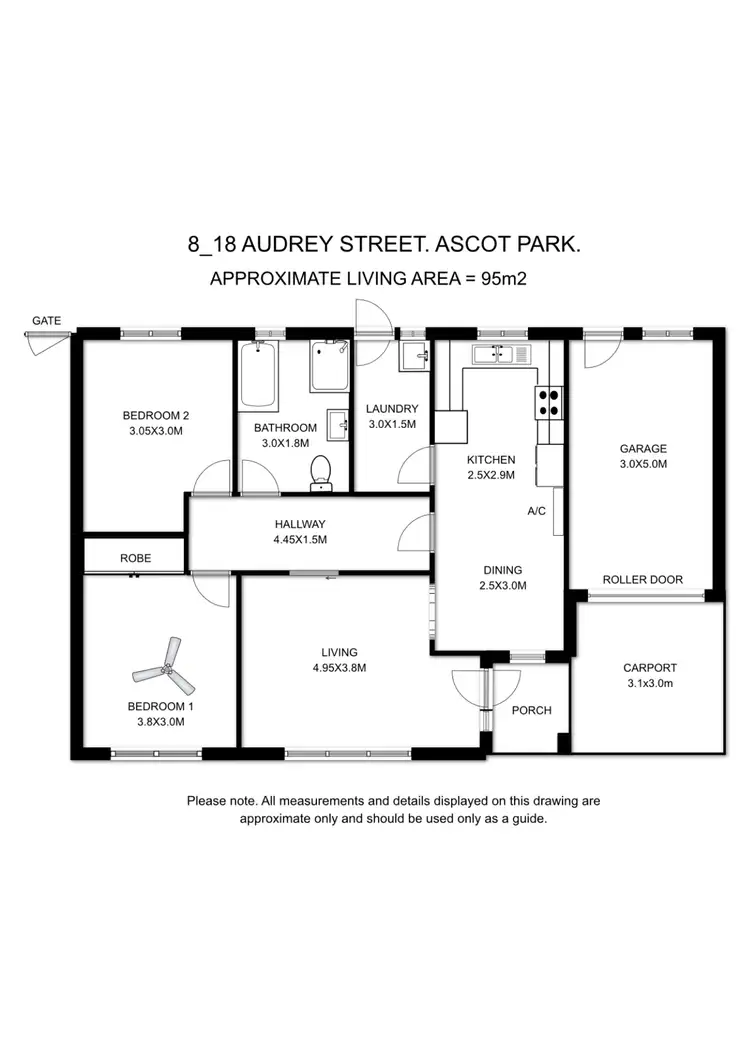 Floorplan of Homely unit listing, 8-18 Audrey Street, Ascot Park SA 5043