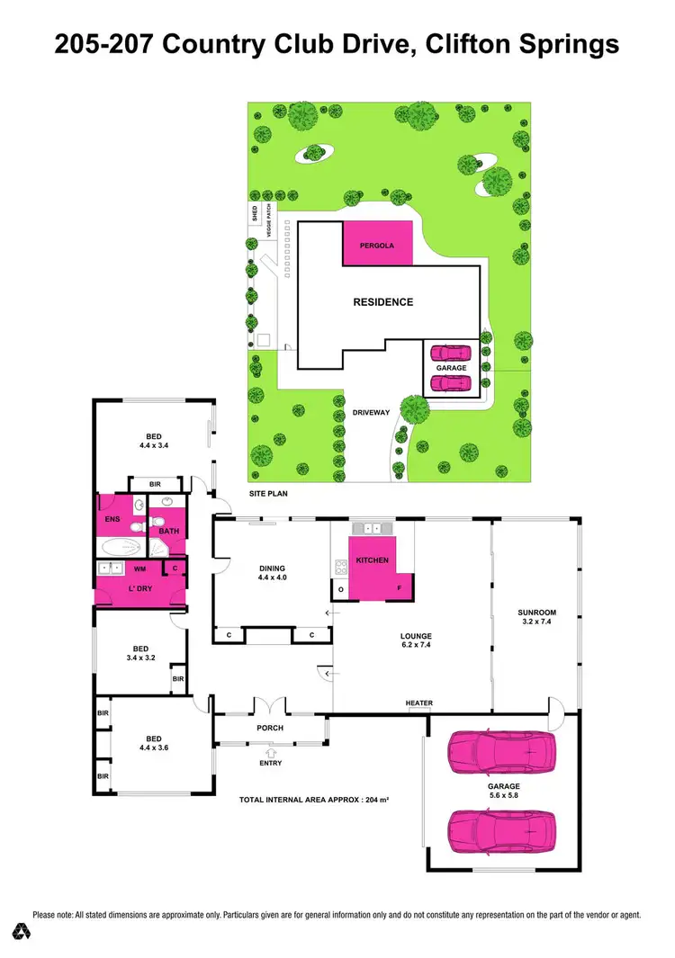 Floorplan of Homely house listing, 205-207 Country Club Drive, Clifton Springs VIC 3222