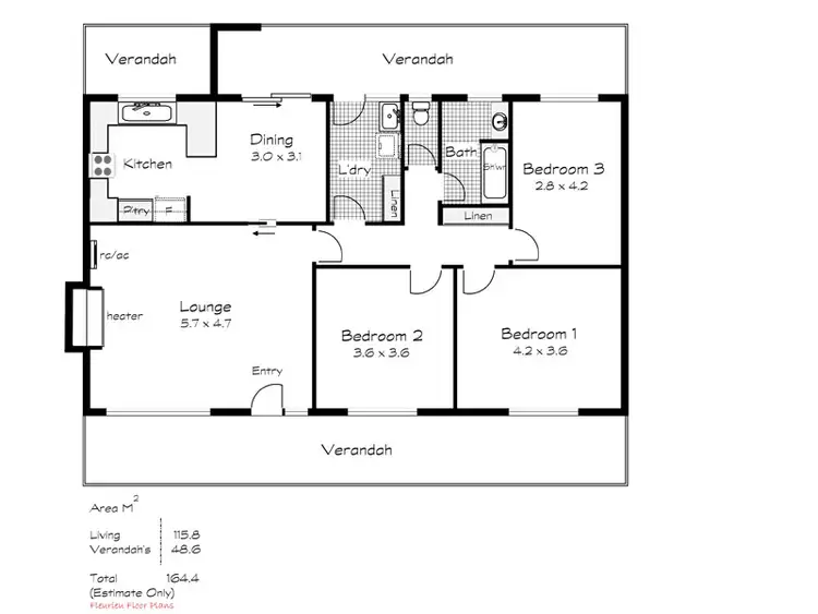 Floorplan of Homely house listing, 4 St Kilda Street, Hayborough SA 5211
