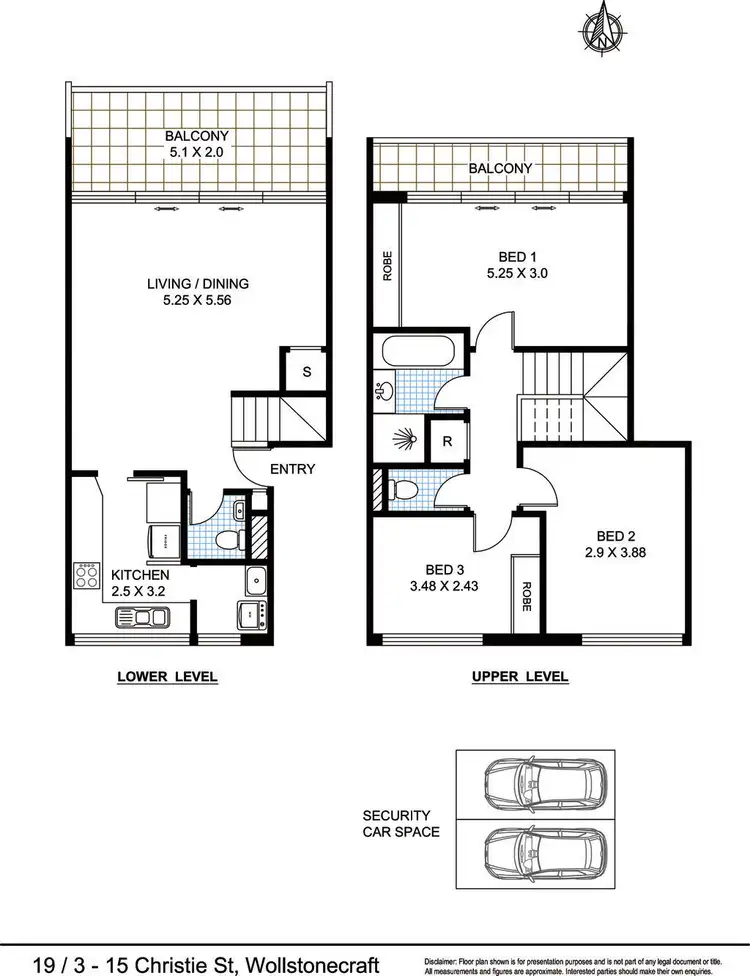 Floorplan of Homely apartment listing, 19/3-15 Christie Street, Wollstonecraft NSW 2065