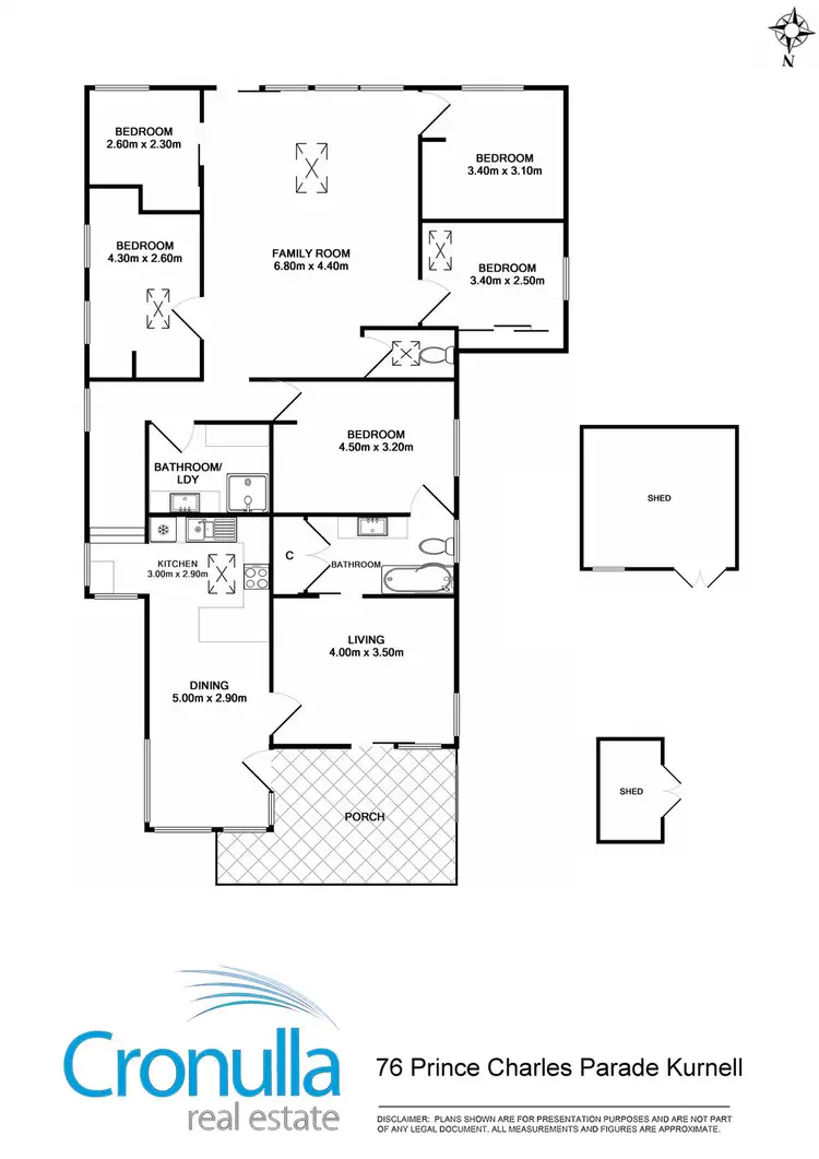 Floorplan of Homely house listing, 76 Prince Charles Parade, Kurnell NSW 2231
